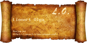 Lienert Olga névjegykártya
